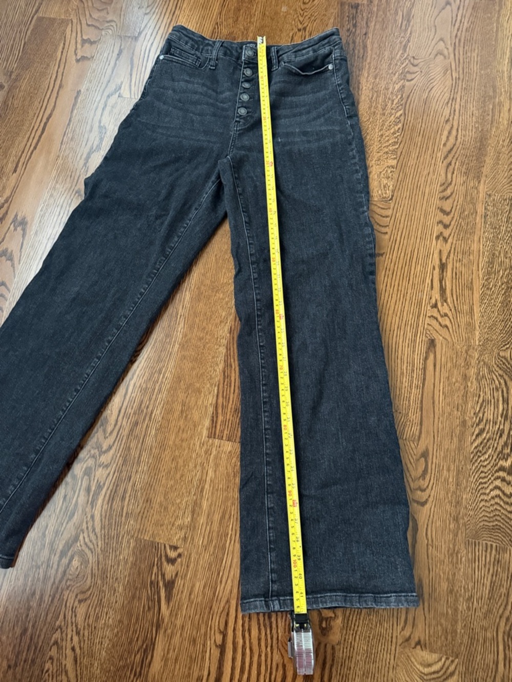 Judy Blue Washed Black High-Rise Wide-Leg Jeans 9/29 - Picture 9 of 10